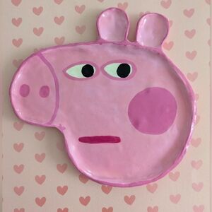 Handmade Peppa Pig Clay Trinket Dish